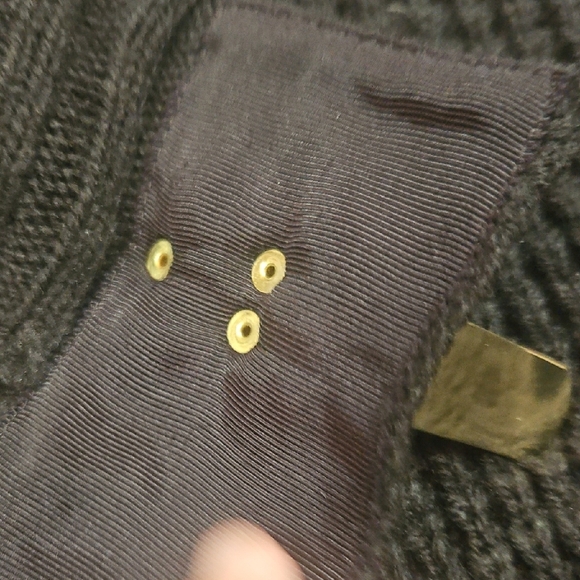 Michael Kors poncho cable knit shortsleeve/cap sleeve sweater w pockets SZ small - Picture 6 of 8